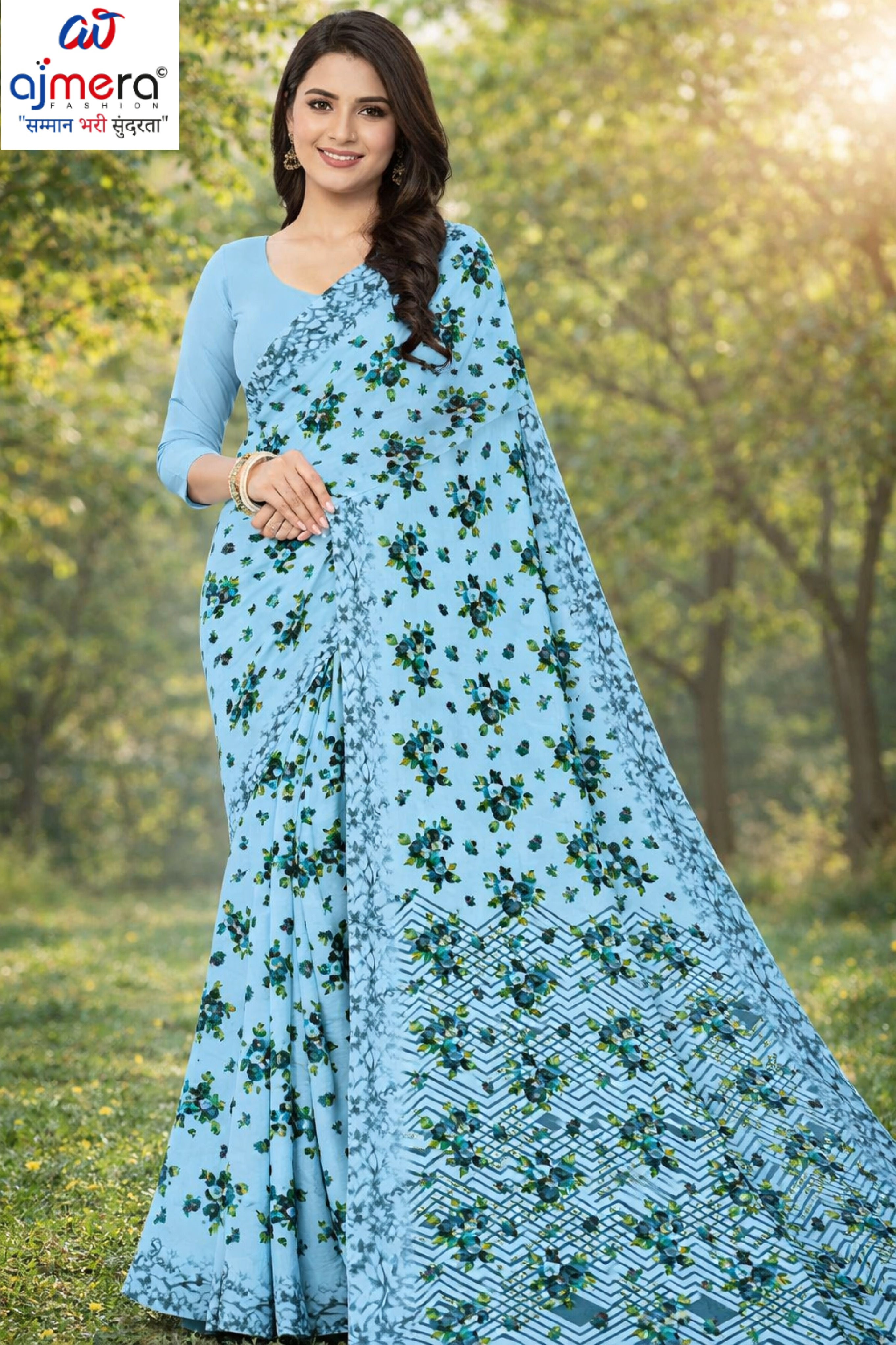 Reniyal Print Loose Saree with Blouse for Premium Ethnic and Traditional Wear | SGR-PADMA