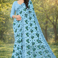 Reniyal Print Loose Saree with Blouse for Premium Ethnic and Traditional Wear | SGR-PADMA