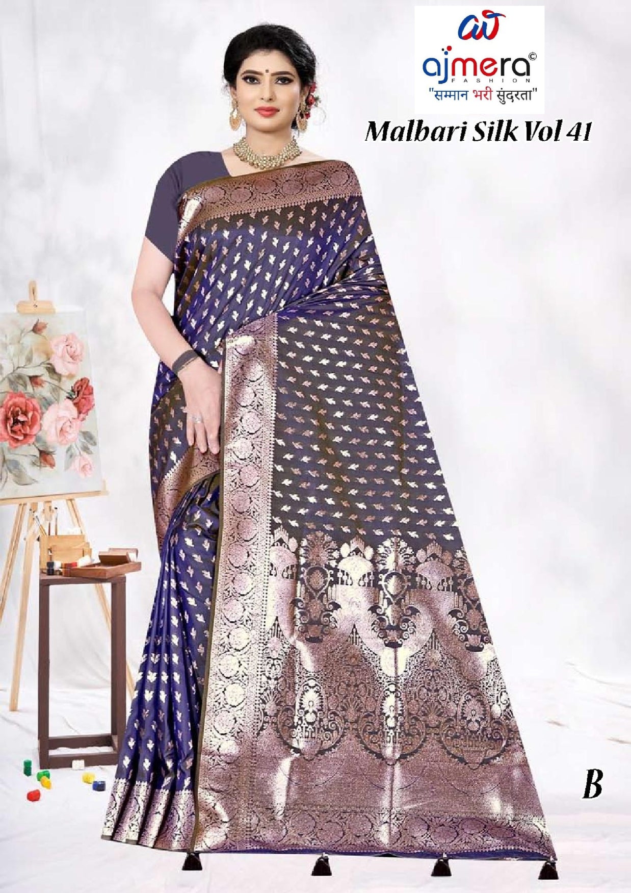 Luxury Jacquard Silk Saree with Blouse Piece for Wedding & Party Wear | TUL-MALBARI SILK VOL-41
