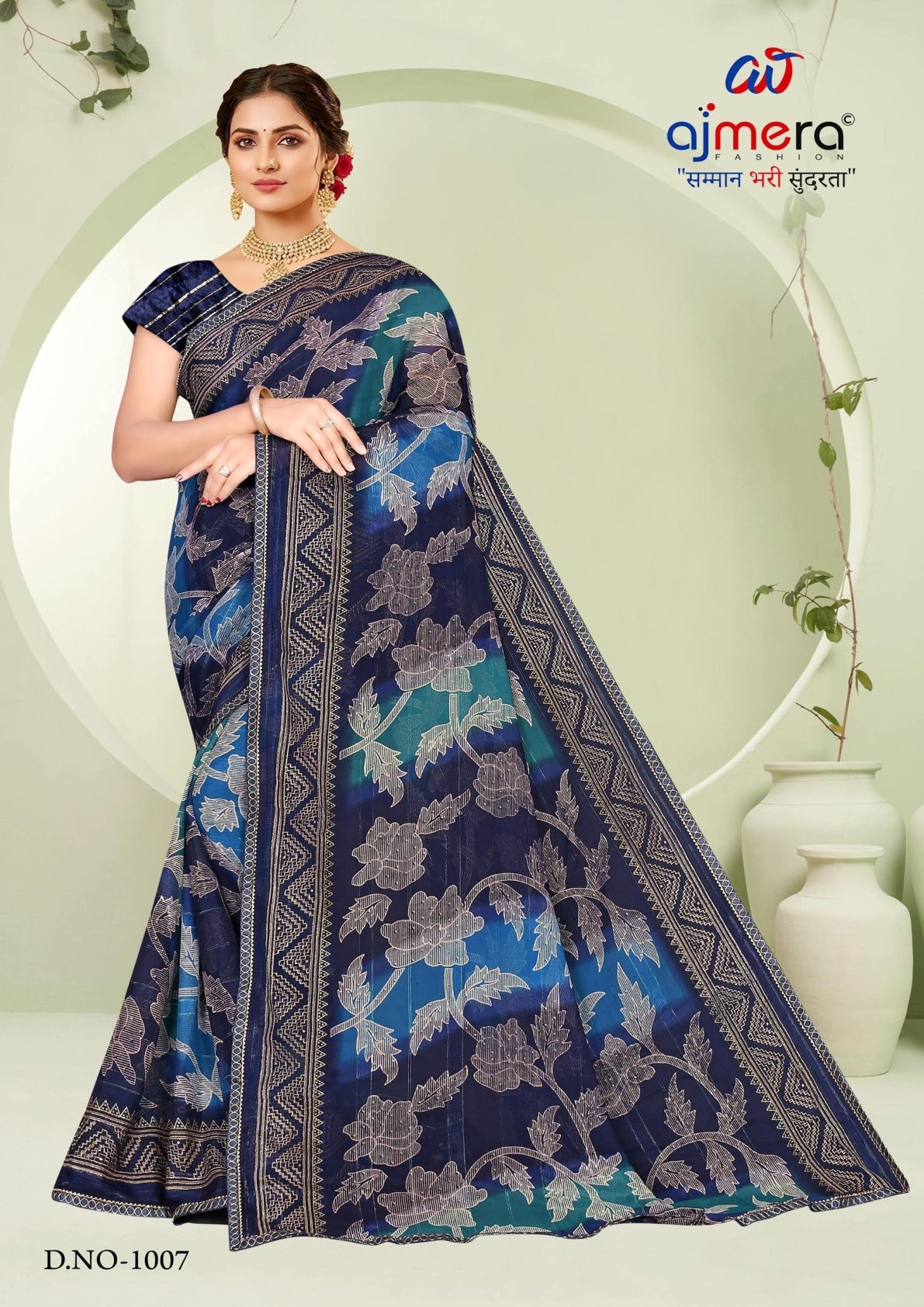 Exclusive Printed Saree with Blouse Piece for Elegant Ethnic Look  | SNR-JIVANIYA