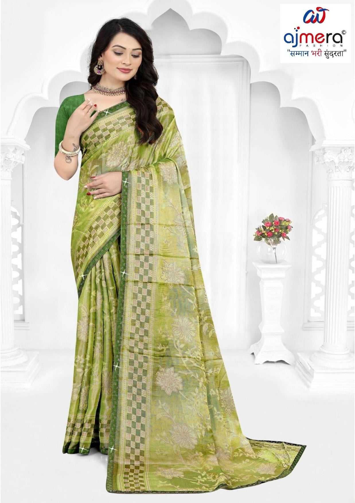 Fashionable Printed Saree with Blouse Piece for Festive Collection | TTS-HEENA VOL-28