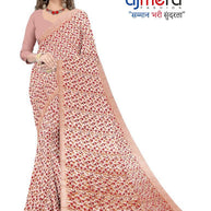 Vichitra Print Loose Saree without Blouse for Premium Ethnic and Traditional Wear | CAS-TATA SKY