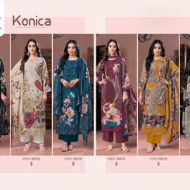 Premium Pure Viscose Unstitched Suit Set | VAS-KONICA