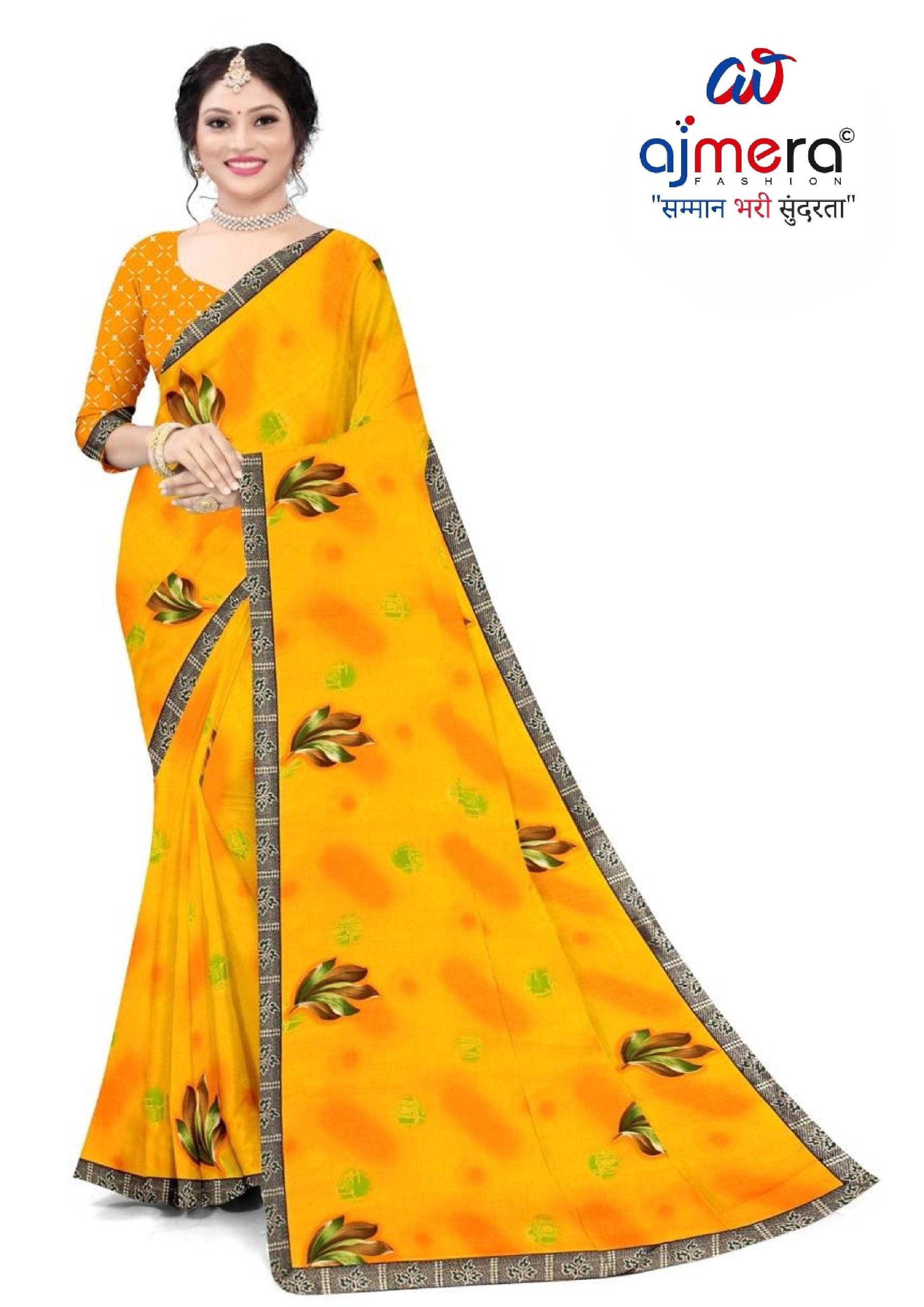 Trendy Printed Saree with Blouse Piece for Women’s Ethnic Wardrobe  | TTS-RATNALEKHA