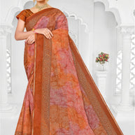 Classic Printed Saree with Blouse Piece for Timeless Traditional Style  | SNR-IMAGE