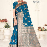 Designer Jacquard Silk Saree with Blouse Piece for Traditional Occasions | TUL-HANSJODA SILK VOL-15