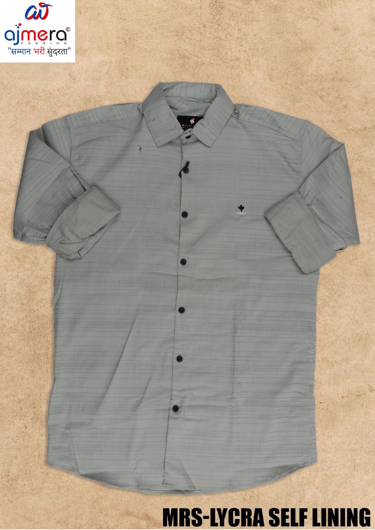 Mens Shirt Wholesale Supplier India | MRS-LYCRA SELF LINING