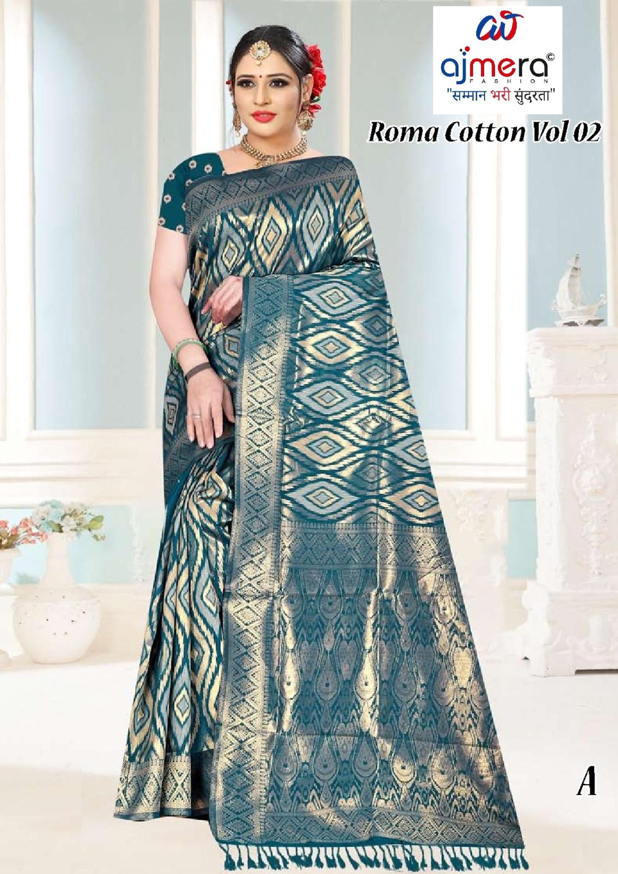 Graceful Jacquard Silk Saree with Blouse Piece for Timeless Ethnic Fashion | TUL-ROMA COTTON VOL-02