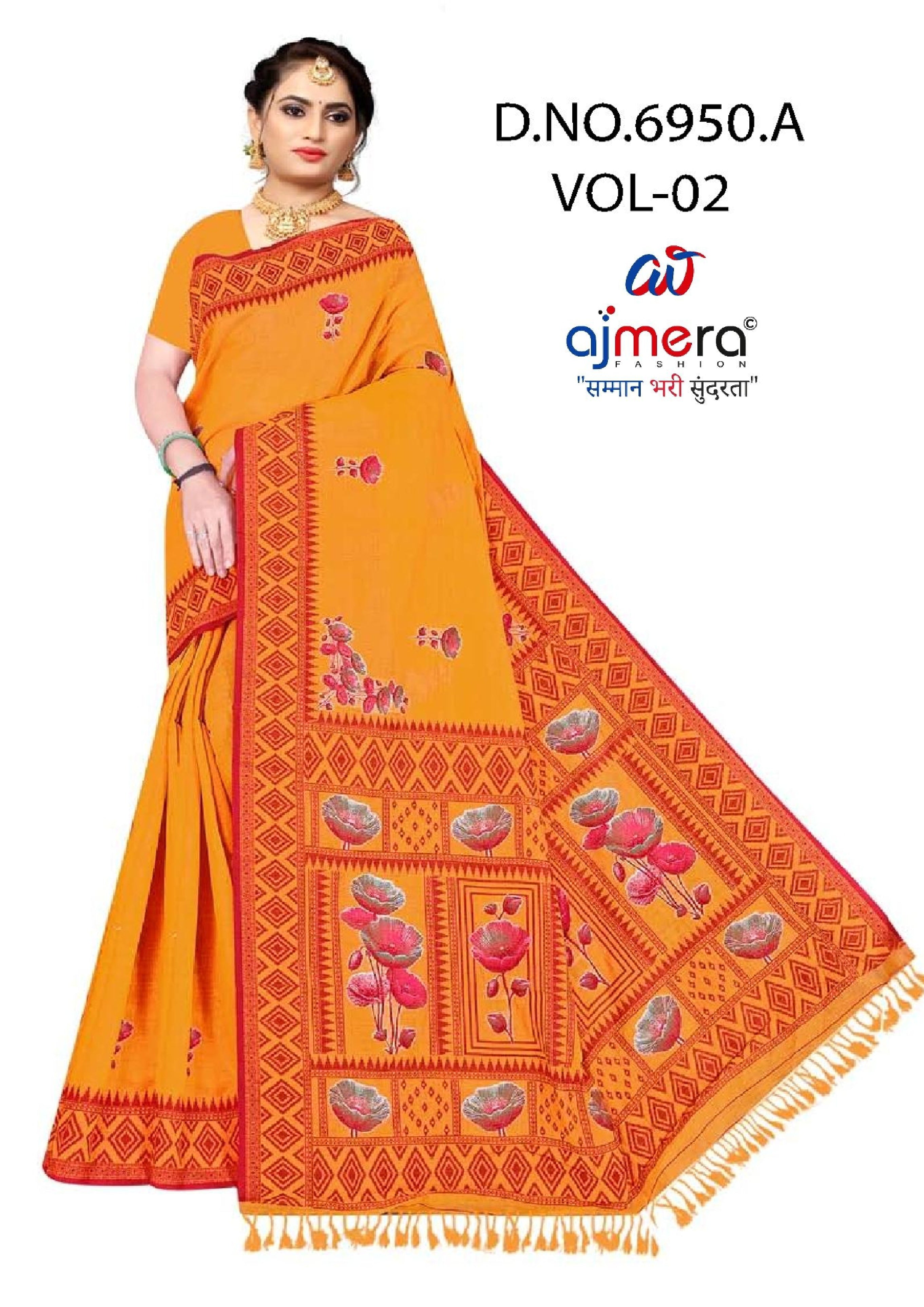 Designer Rapier Silk Matching Saree With Blouse Piece | DBU-HANSHA COTTON VOL-2