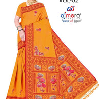 Designer Rapier Silk Matching Saree With Blouse Piece | DBU-HANSHA COTTON VOL-2