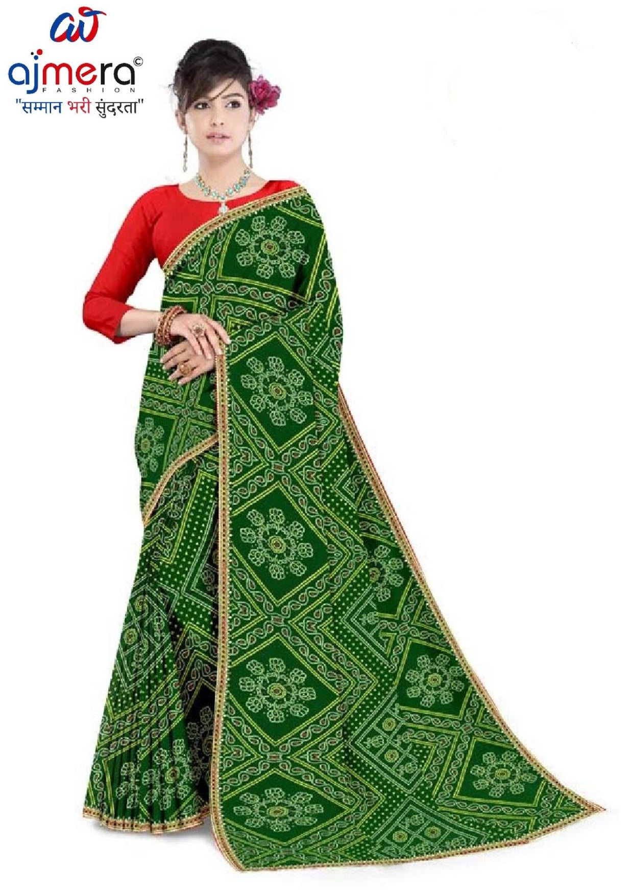 Trendy Printed Saree with Blouse Piece for Women’s Ethnic Wardrobe | TD-SAKHI