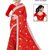 Trendy Printed Saree with Blouse Piece for Women’s Ethnic Wardrobe  | TD-ANARKALI