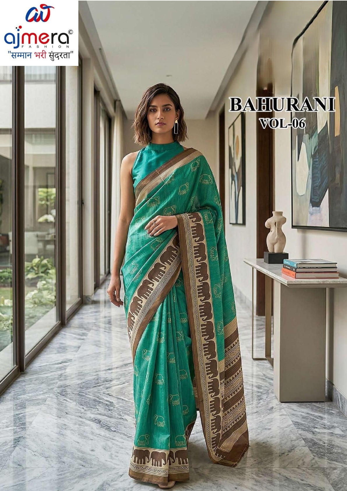 Contemporary Printed Saree with Blouse Piece for Premium Wear | RMF-BAHURANI VOL-6