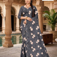 Trendy Printed Saree with Blouse Piece for Women’s Ethnic Wardrobe | GLC-PARVANA