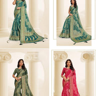 Graceful Printed Saree with Blouse Piece for Modern Ethnic Fashion | RDD-INDIRA VOL-03