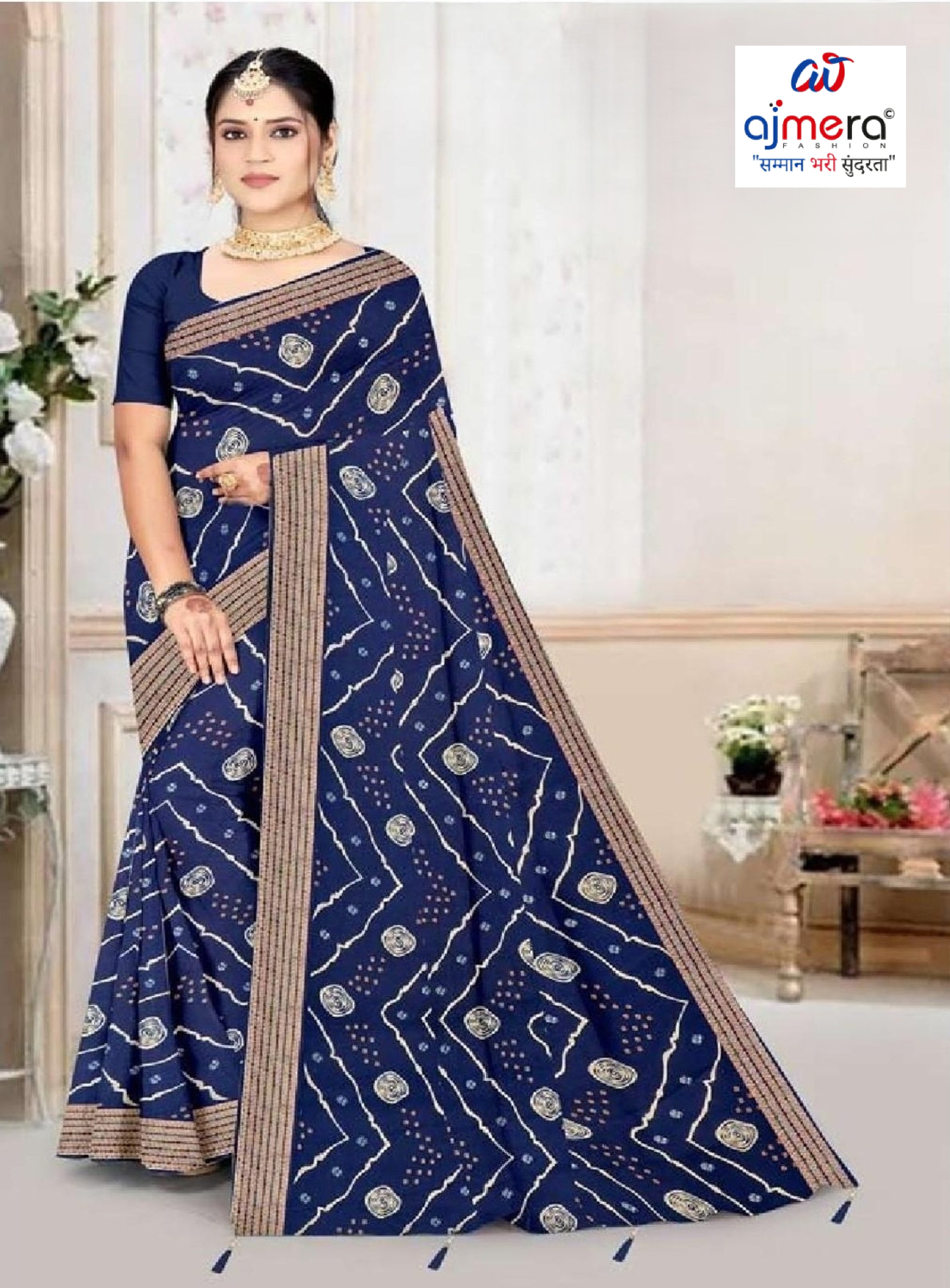 Trendy Printed Saree with Blouse Piece for Women’s Ethnic Wardrobe | GPT-GURUDEV