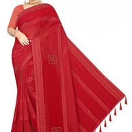 Dyed Matching Saree B2B Supplier with Blouse Piece for Premium Ethnic and Traditional Wear | RAL-CITY PALACE