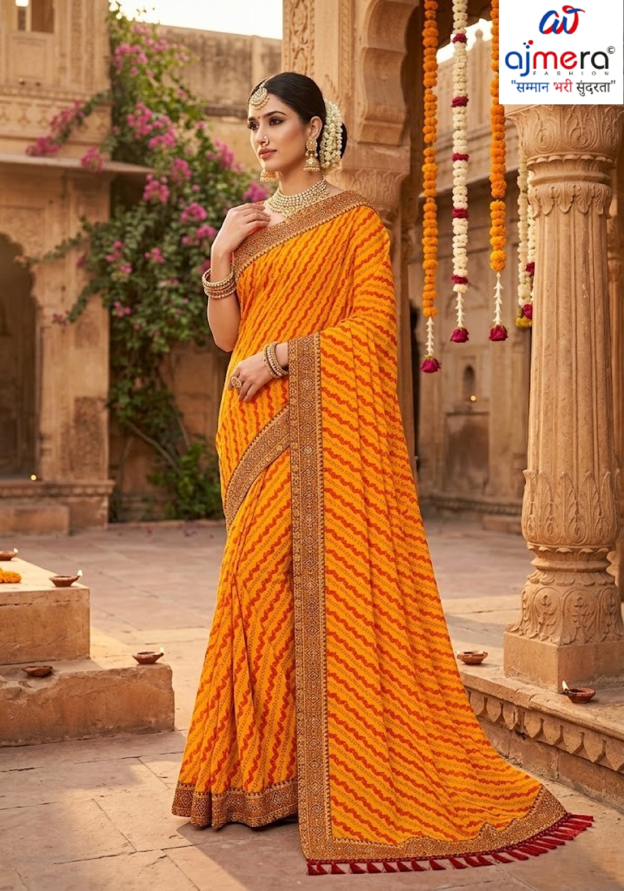 Latest Dyed Matching Saree without Blouse for Premium Ethnic and Traditional Wear | JP-GOLGAPPA