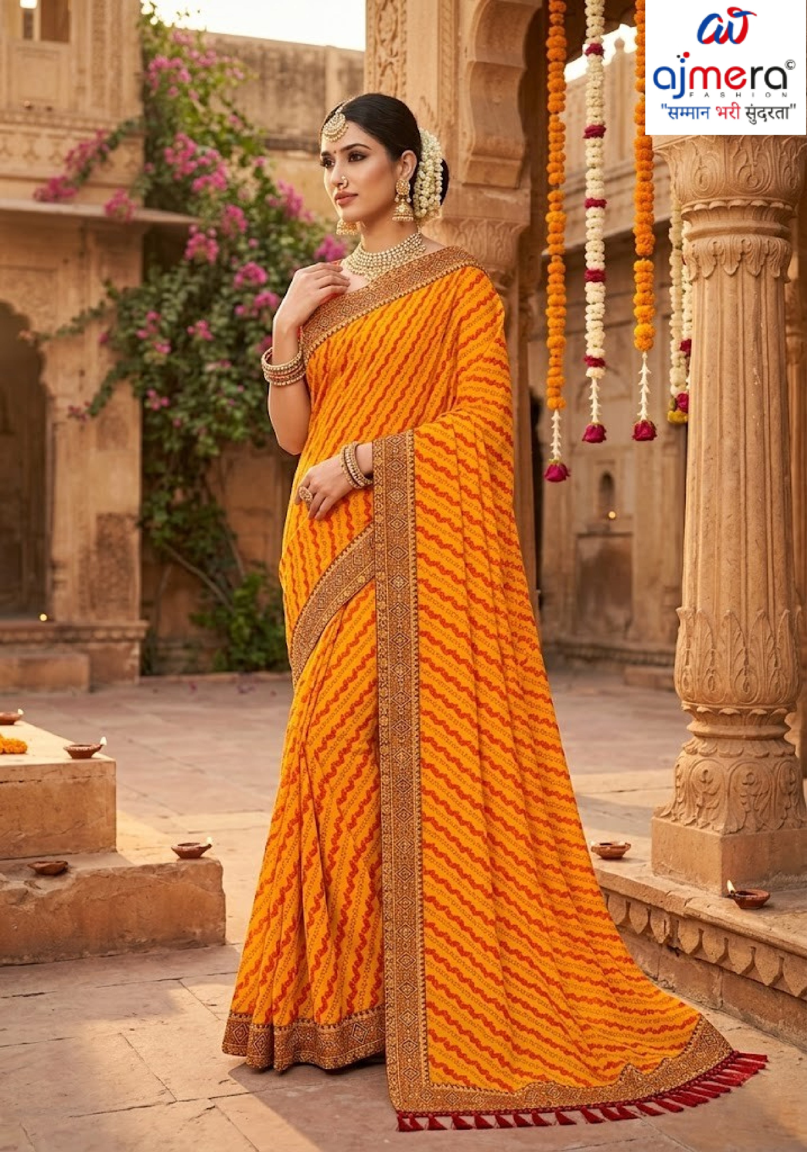 Latest Dyed Matching Saree without Blouse for Premium Ethnic and Traditional Wear | JP-GOLGAPPA