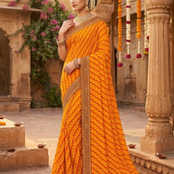 Latest Dyed Matching Saree without Blouse for Premium Ethnic and Traditional Wear | JP-GOLGAPPA