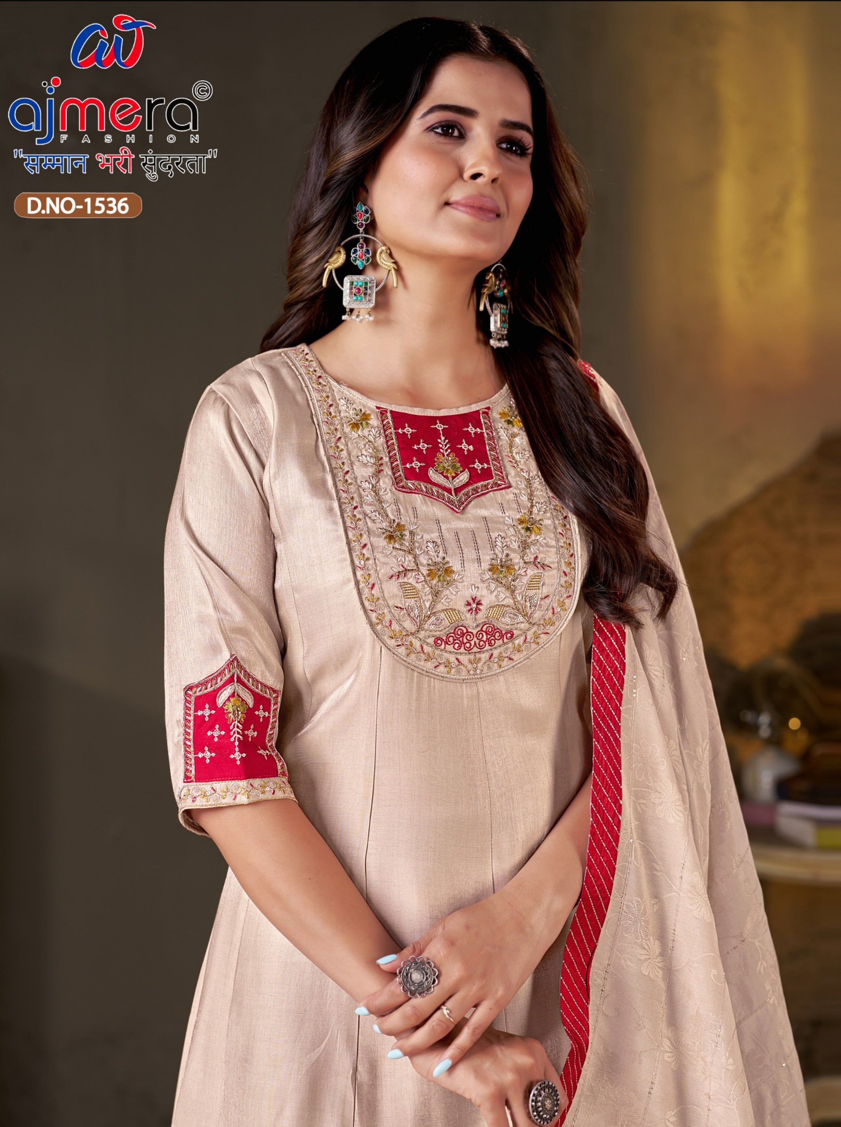 Designer Royal Ethnic Kurti Set for Women | JMH-1536