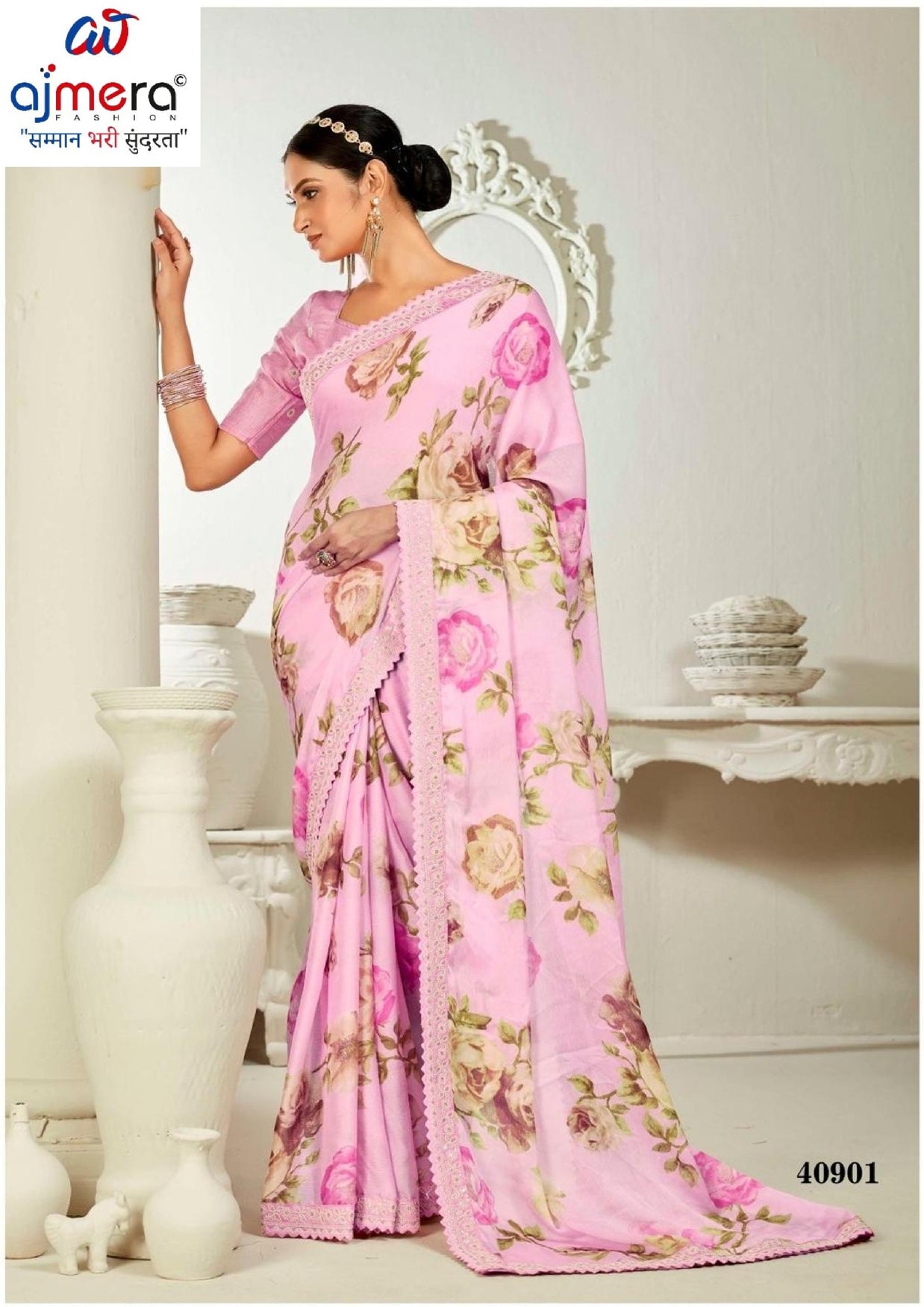 Premium Printed Saree with Matching Blouse Piece for Ethnic Elegance | RDD-GULISTA