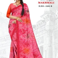 Exclusive Printed Saree with Blouse Piece for Elegant Ethnic Look | GLC-MAKHMALI