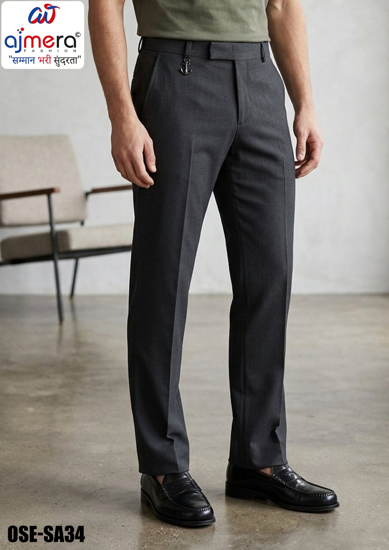 Premium Men's Formal Pant for Office & Business Wear | OSE-SA34
