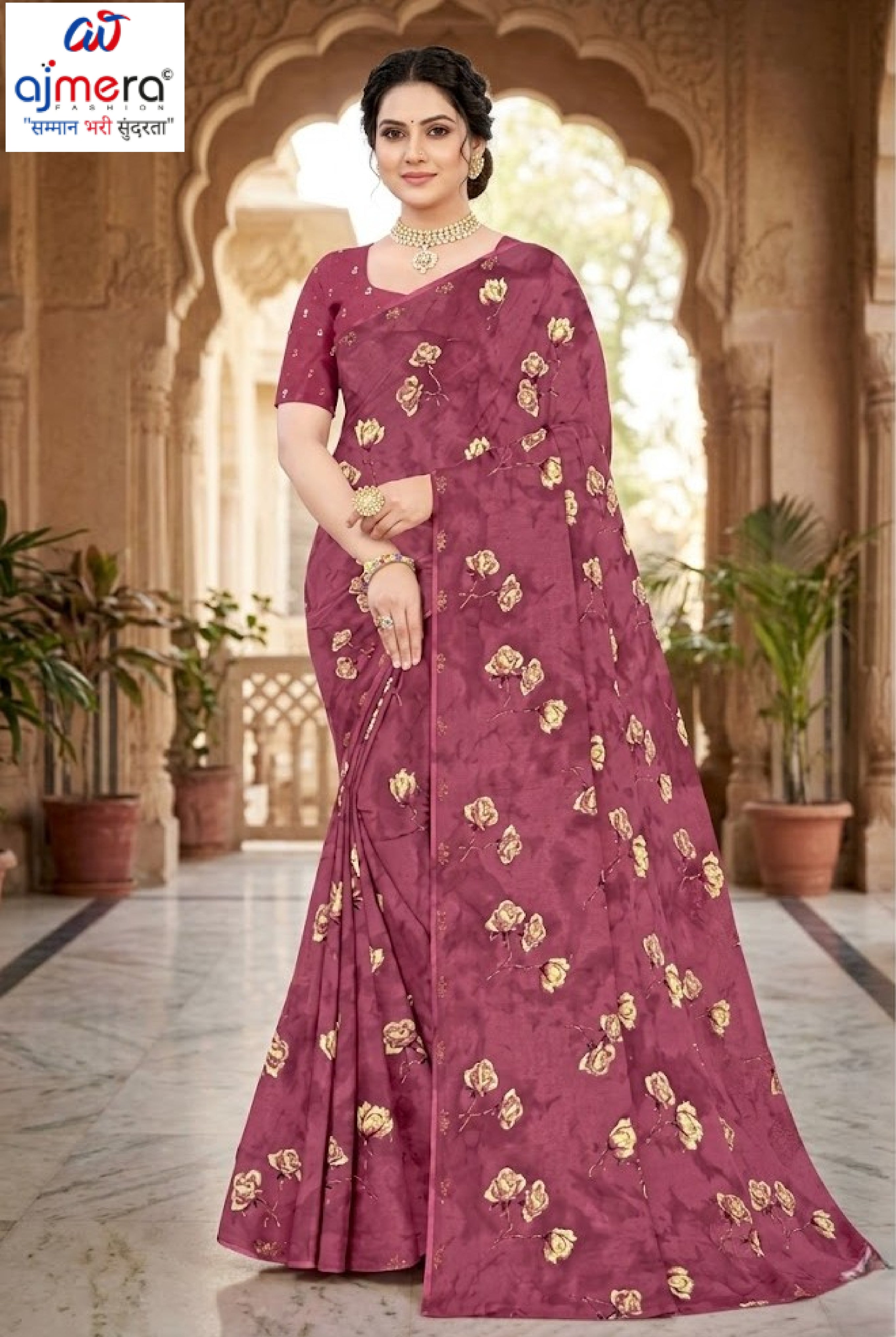 Contemporary Printed Saree with Blouse Piece for Premium Wear | GLC-SUHANA