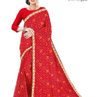 Chiffon Print Loose Saree with Blouse for Premium Ethnic and Traditional Wear | TD-SWEET LADY