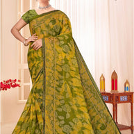 Trendy Printed Saree with Blouse Piece for Women’s Ethnic Wardrobe  | SNR-DHRUVIKA