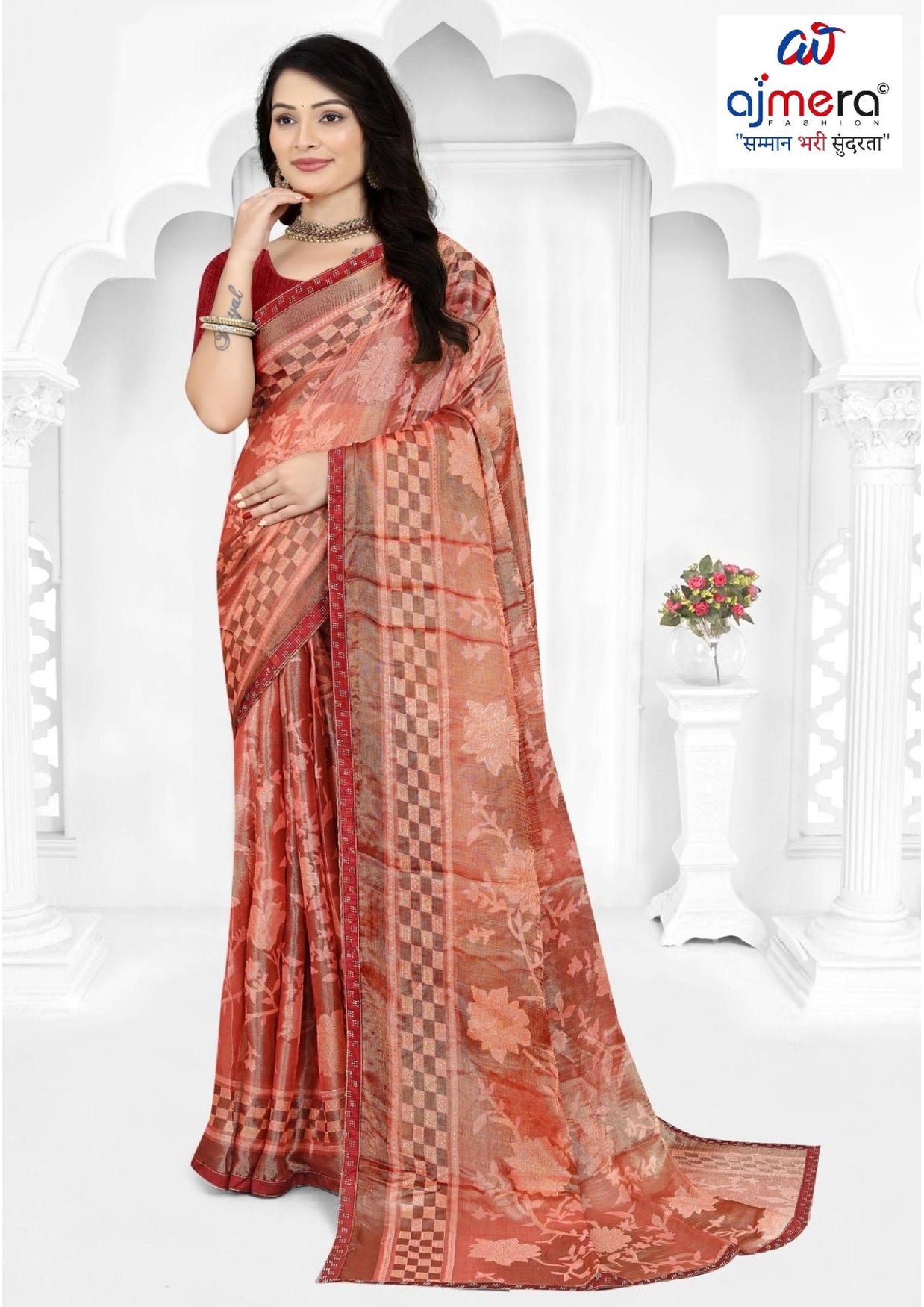 Fashionable Printed Saree with Blouse Piece for Festive Collection | TTS-HEENA VOL-28