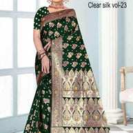 Luxury Jacquard Silk Saree with Blouse Piece for Wedding & Party Wear | TUL-CLEAR SILK VOL-23