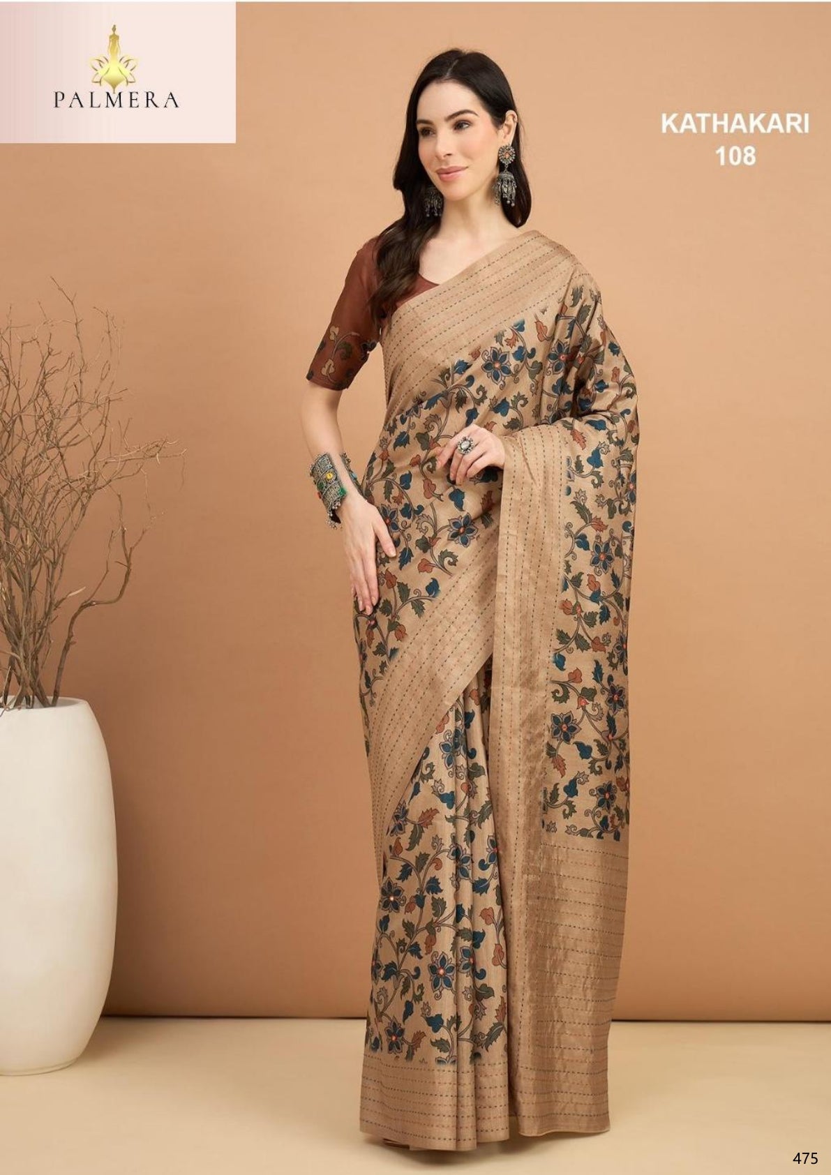 Palmera Saree Manufacturer and Palmera Saree Supplier | ALL-KATHAKARI VOL-01