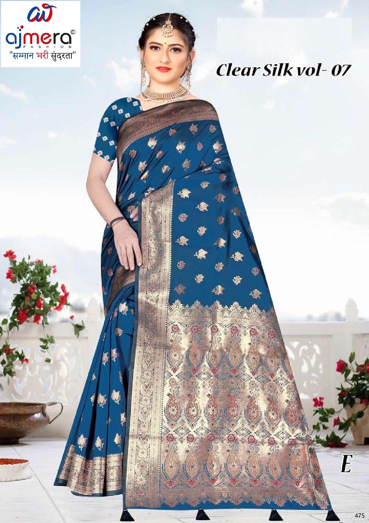 Premium Jacquard Silk Saree with Matching Blouse Piece for Ethnic Celebrations | TUL-CLEAR SILK VOL-07