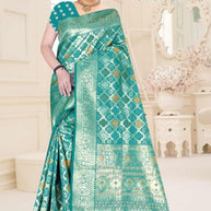 Premium Jacquard Silk Saree with Matching Blouse Piece for Ethnic Celebrations | TUL-PREM PAKHI SILK VOL-05