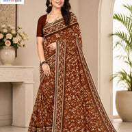 Contemporary Printed Saree with Blouse Piece for Premium Wear  | GPT-MEGHA-2