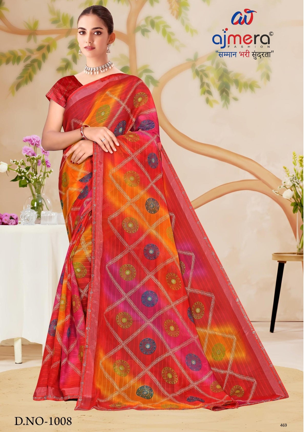 Elegant Printed Saree with Designer Blouse Piece for Festive Wear  | SNR-NAMAYA