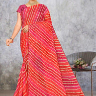 Chic Printed Saree with Blouse Piece for Sophisticated Ethnic Style | SNR-JUMP