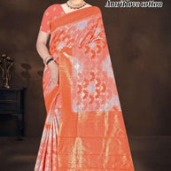 Luxury Charm Jacquard Silk Saree Without Blouse | TUL-AMRIT LOVE COTTON