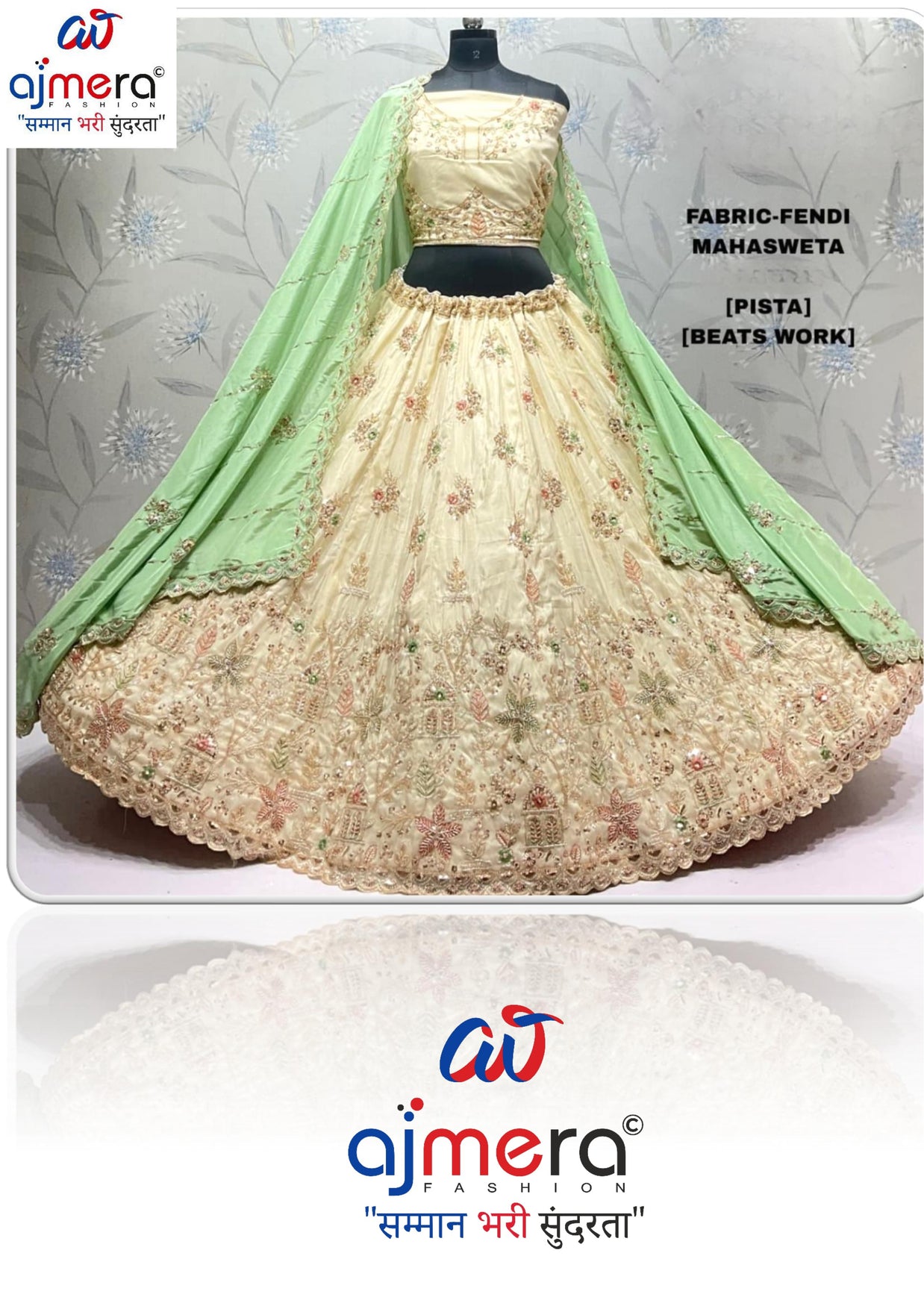 Fancy Embroidery Work Lehenga Choli Manufacturer Supplier Exporter|ADD-MAHASWETA