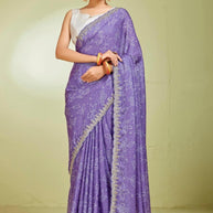 Elegant Printed Saree with Designer Blouse Piece for Festive Wear | RDD-SIGNATURE