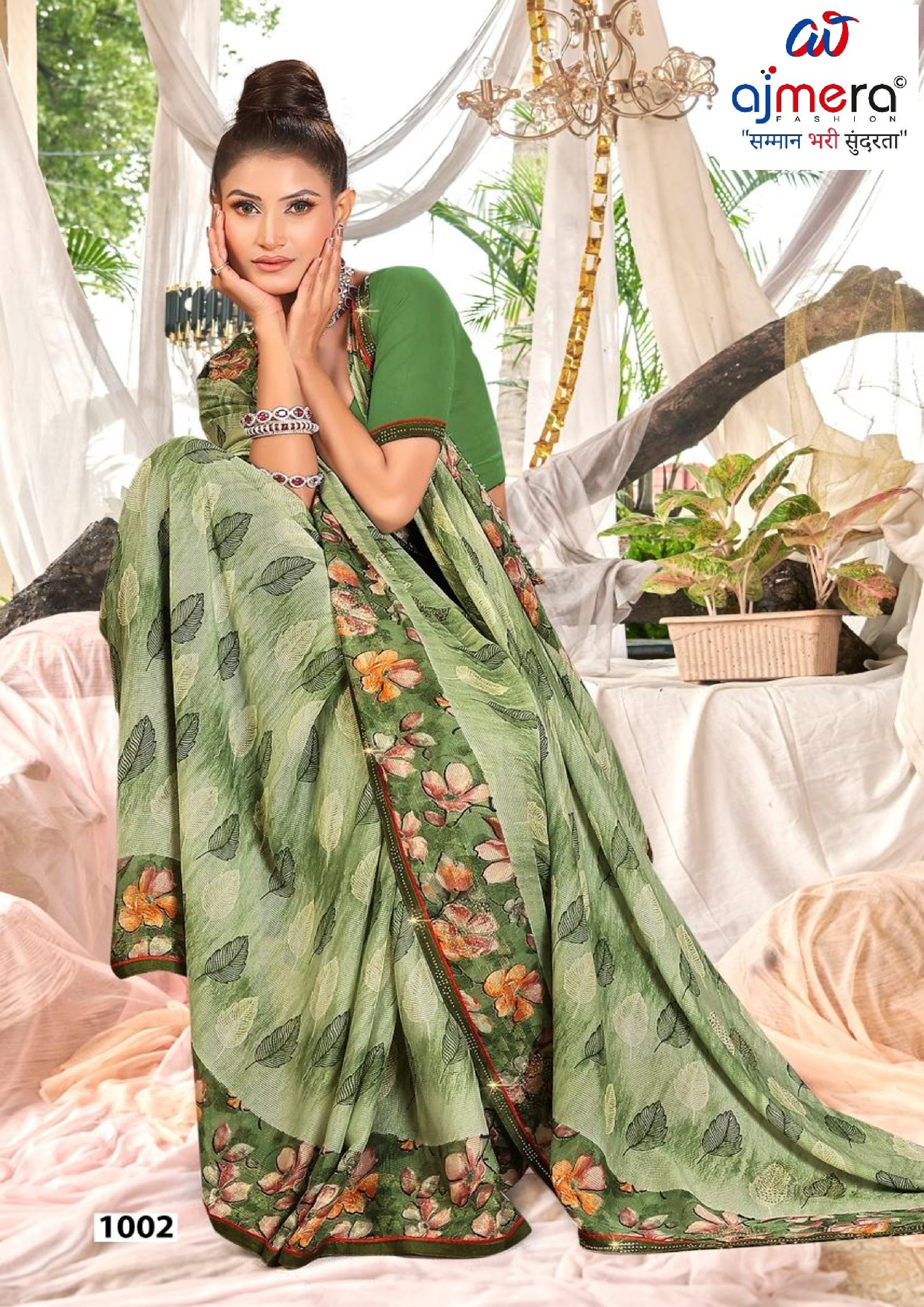 Chic Printed Saree with Blouse Piece for Sophisticated Ethnic Style | PRM-MISS UNIVERSE