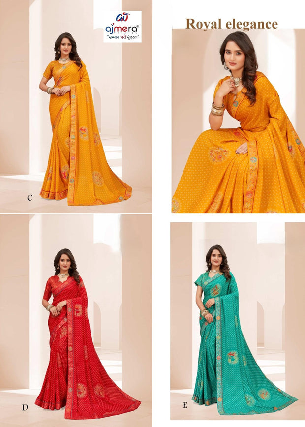 Fashionable Printed Saree with Blouse Piece for Festive Collection | RDD-NIKITA VOL-03
