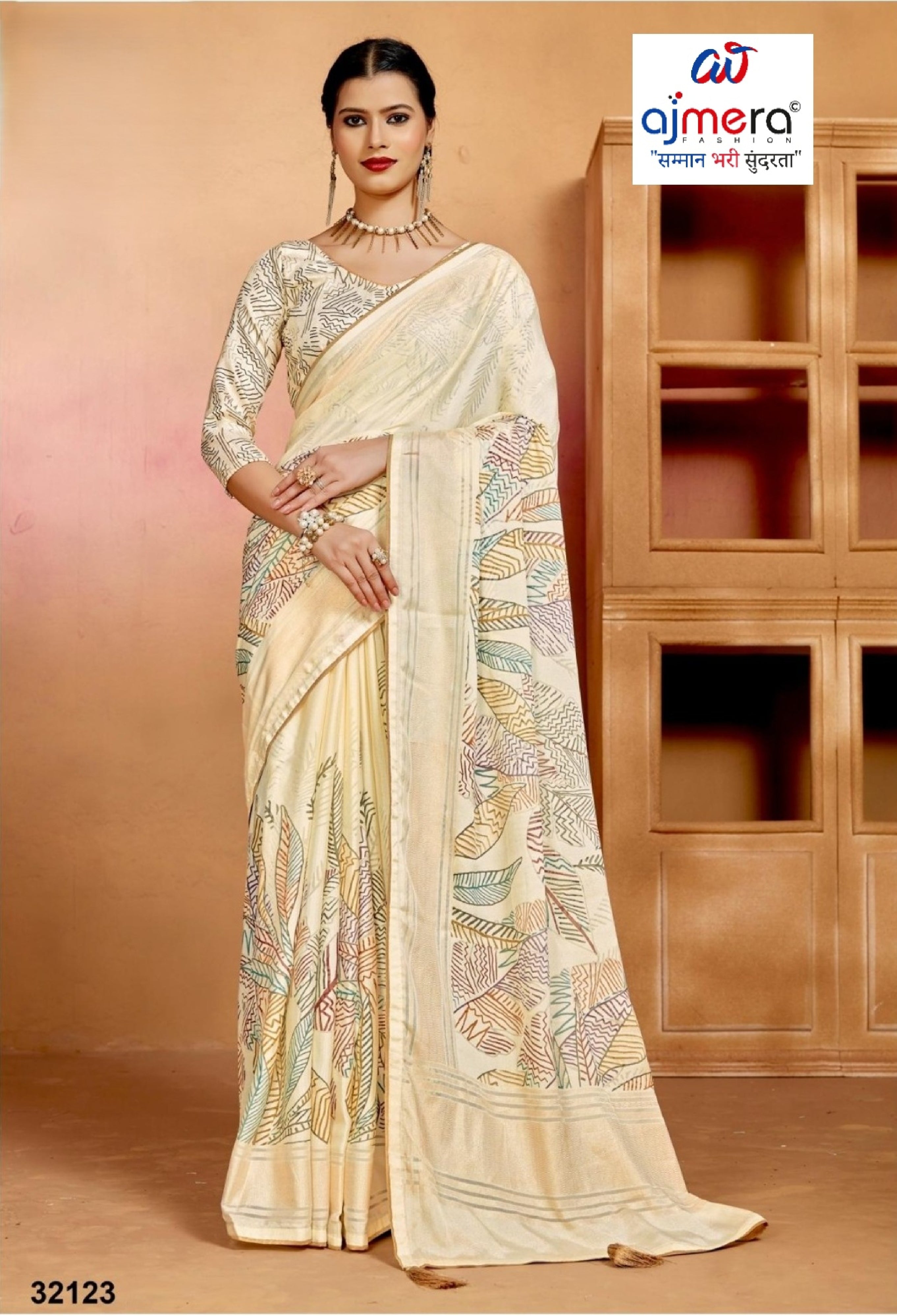 Chic Printed Saree with Blouse Piece for Sophisticated Ethnic Style  | RDD-PRACHI VOL-03