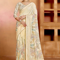 Chic Printed Saree with Blouse Piece for Sophisticated Ethnic Style  | RDD-PRACHI VOL-03