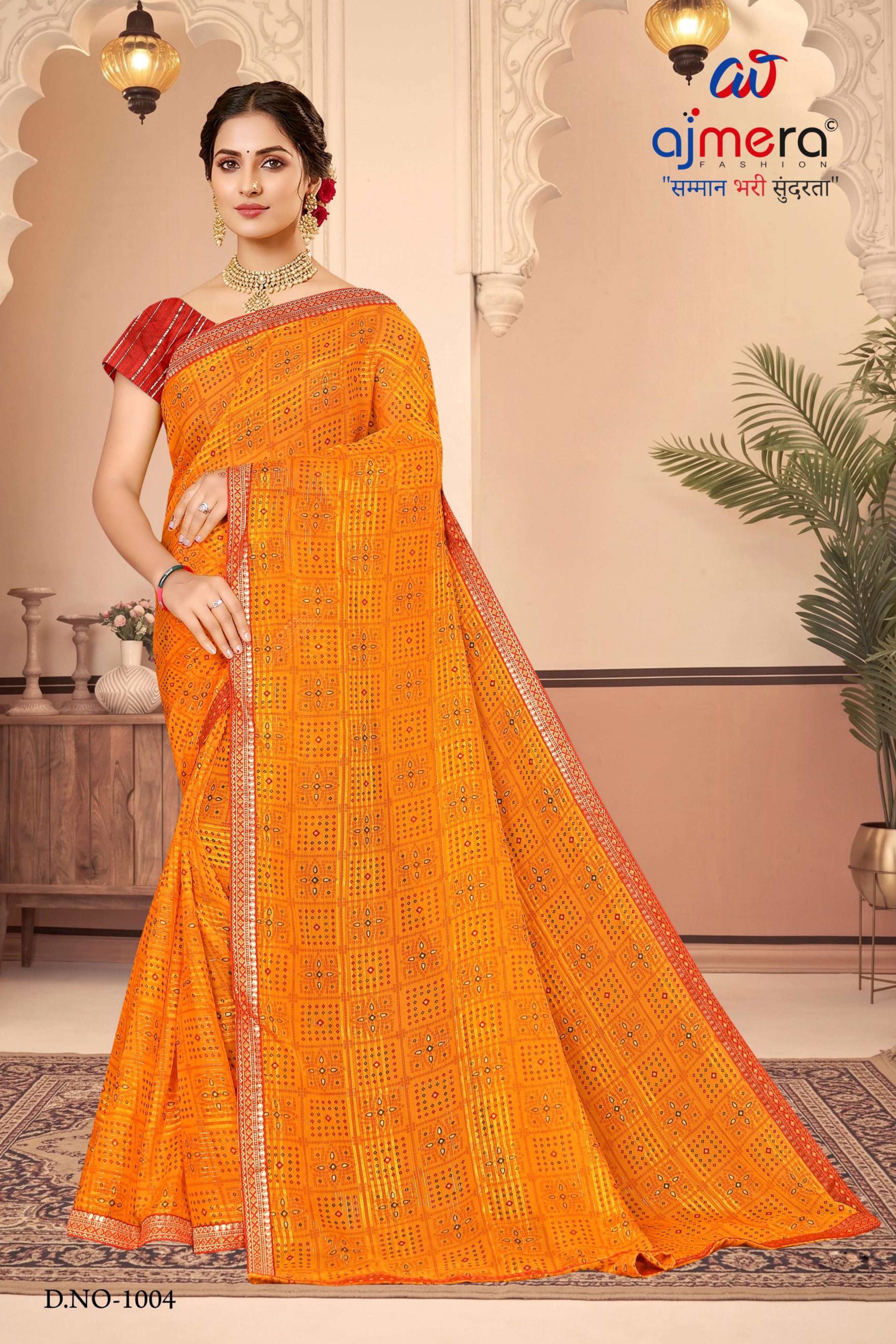 Premium Printed Saree with Matching Blouse Piece for Ethnic Elegance  | SNR-APNE