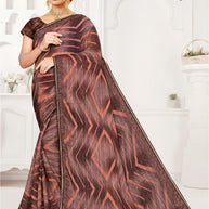 Classic Printed Saree with Blouse Piece for Timeless Traditional Style  | SNR-MATI
