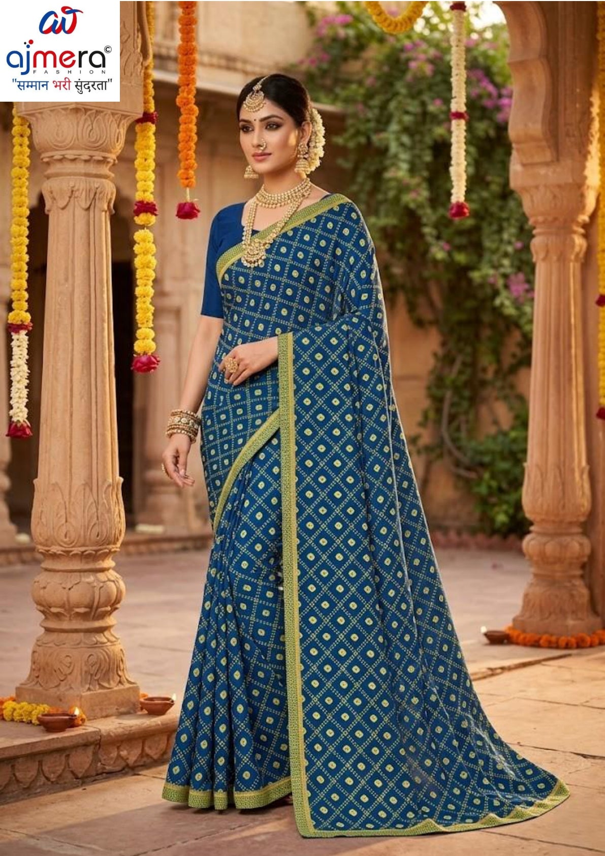 Lycra Dyed Matching Saree Collection without Blouse for Premium Ethnic and Traditional Wear | JP-SAAWARIYA