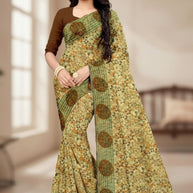 Weightless Print Loose Saree without Blouse for Premium Ethnic and Traditional Wear | APAR-BMW